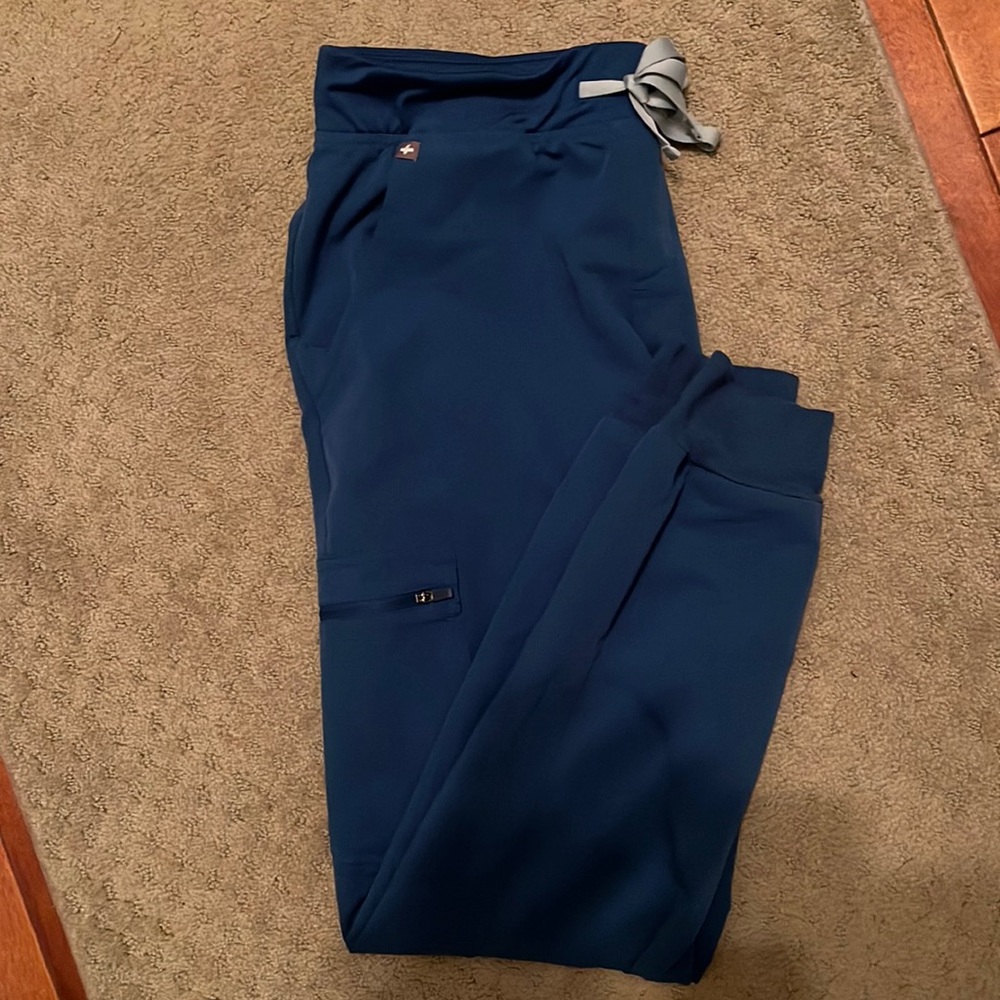 Royal Blue Figs Jogger Scrub Pants